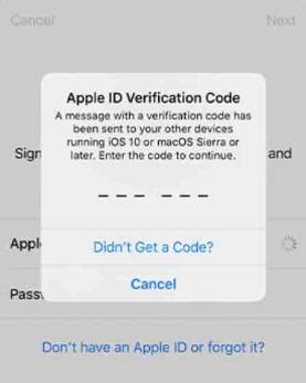 Where to Enter Apple ID Verification Code 的图像结果