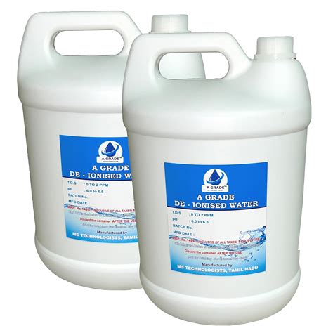 A GRADE Distilled Water COMBO | H2O | Pure Di-Ionised Distilled Water ...