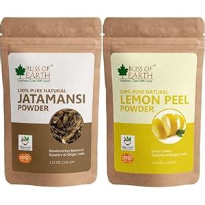 Buy Bliss of Earth® 100GM Natural Jatamansi Powder + 100GM Lemon Peel ...