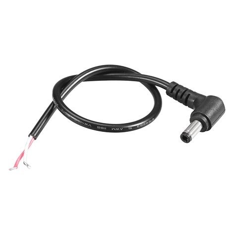 Uxcell DC Power 5.5mm x 2.5mm 4A 30cm Length,Barrel Male Plug Right ...