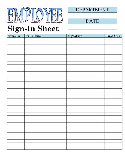 Free Printable Sign In Sheet Template - prntbl.concejomunicipaldechinu ...
