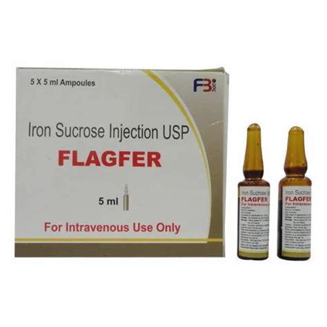 Haematinic Medicines - Iron Sucrose Injection 5X5ml ampoule ...