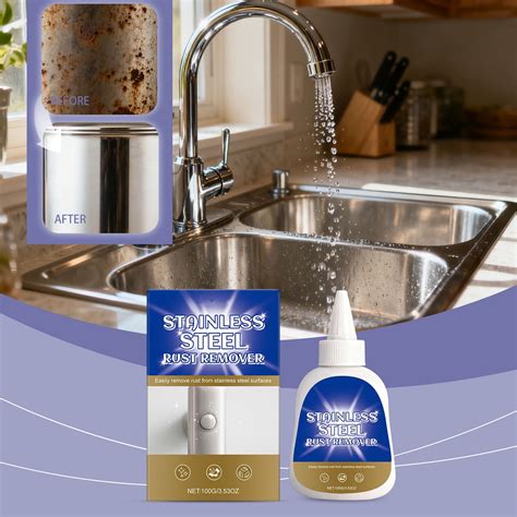 Qiweii 100ml Stainless Steel Rust Remover, Rapid Rust Dissolving ...