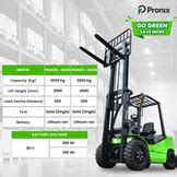 Pronix Electric Forklift 3.0Ton Capacity 4.5m Lifting Height PNXEFL304 ...