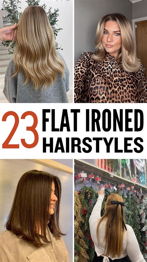 23 Sleek and Stylish Flat Ironed Hairstyles to Try Now - Scan to Talk