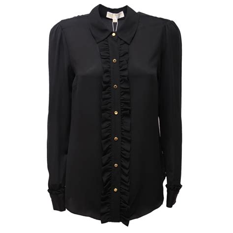 4137AC camicia donna MICHAEL KORS seta silk black shirt women