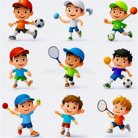 Play More Sports Cartoon 的图像结果