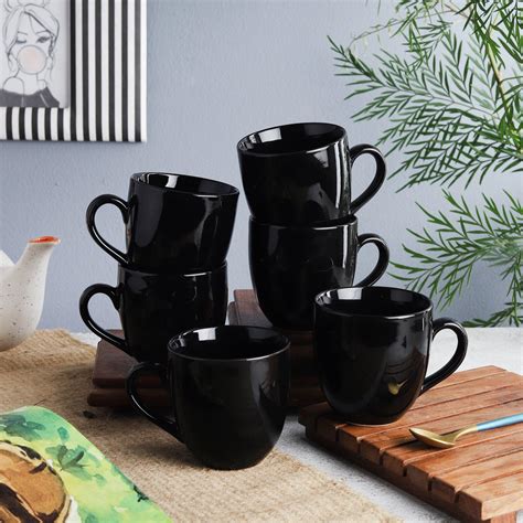 Ceramic Classic Tea Cup- Set of 6 – The Decor Mart