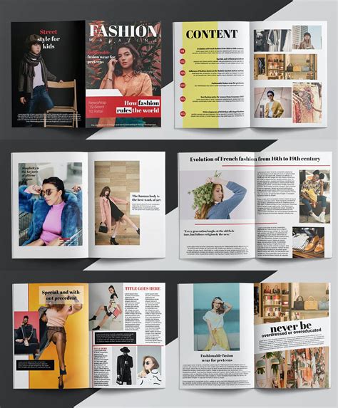 Image result for InDesign Magazine Template