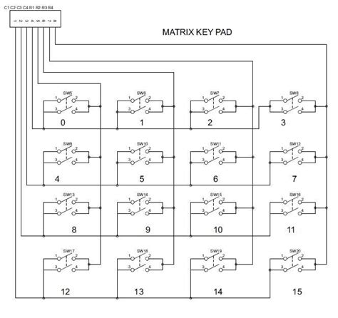 4x4 Keypad One Wire Multi Digital Input 的图像结果