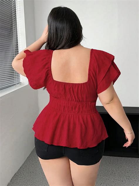 Plus Size Ruffle Top | Savana | Bestsellers