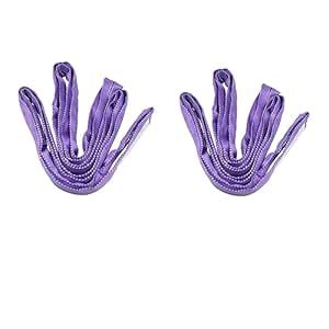 Indusafe 2 Pack Purple Endless Loop Round Slings 2600 lbs Vertical ...