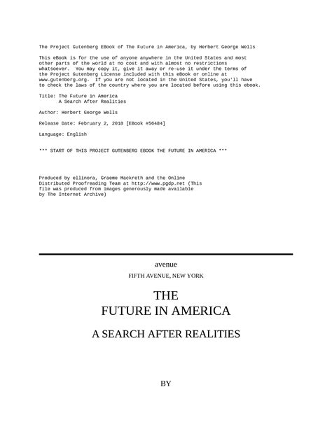 SOLUTION: The future in america - Studypool