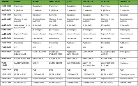 Image result for Grille Des Programmes