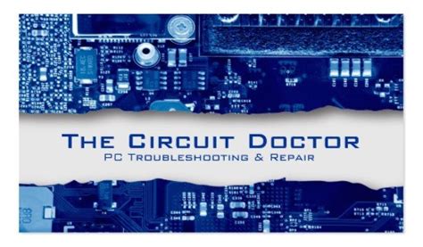 A Computer Repair Business Card Empty Sample 的图像结果