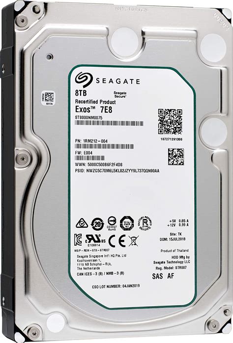 Amazon.com: Seagate Exos 7E10 ST8000NM017B 8 TB Hard Drive - Internal ...