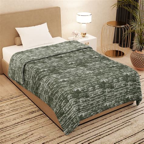 Luxe Blanket 500 GSM Olive Green Single Size – StoryAtHome.com