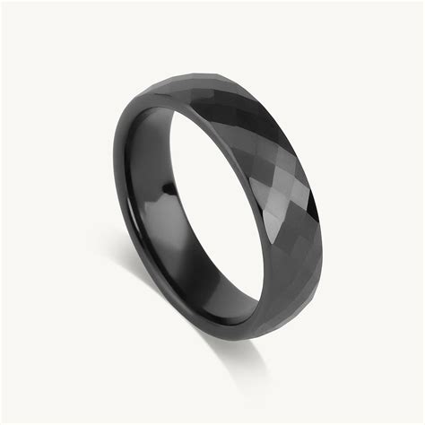 Buy Cross Check Black Demi Fine Ring For Men Online – PALMONAS