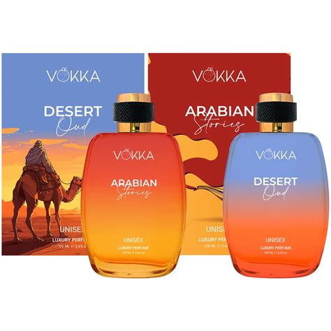 Buy Vokka Desert Oud & Arabian Stories 200 ml | Pack of 2 x 100ml Each ...