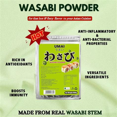 Umai Wasabi Powder 1Kg | Authentic Japanese Wasabi Spice