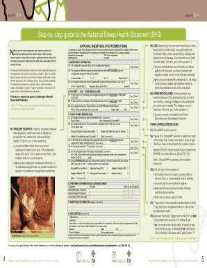 Fillable Online Step-by-step guide to the National Sheep Health ...