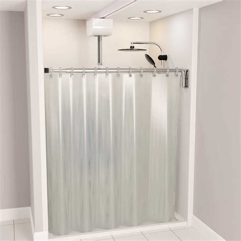 Walk In Shower Curtain Shower Curtain Kits – StayDry Shower Systems