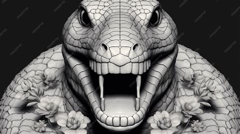 Premium AI Image | Snake Serpent Reptile Slithering Creature Venomous Snake High definition ...