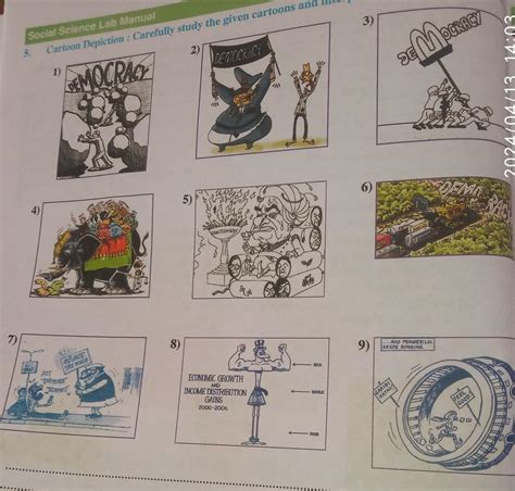 Carefully study the given cartoons and interpret the message being ...