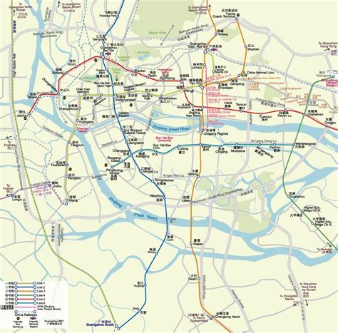 Guangzhou Tourist & Subway Maps - China Mike