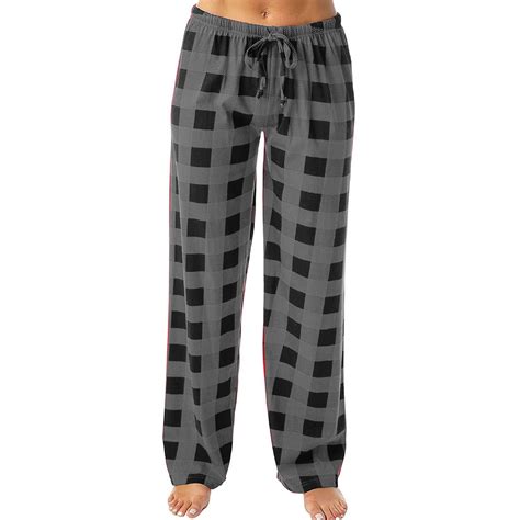 Susanny Fall Pajama Pants Women Plaid Christmas Straight Leg Elastic ...