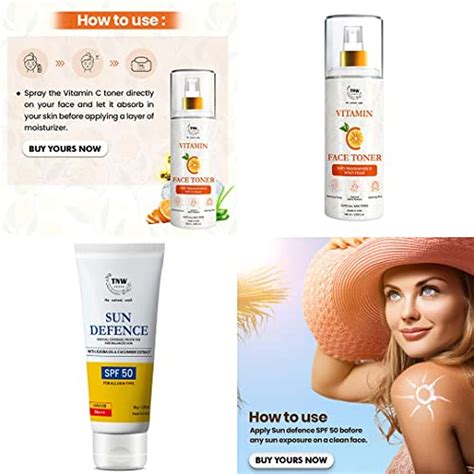 Buy TNW-THE NATURAL WASH VITAMIN C FACE TONER & SUN DEFENSE CREAM ...