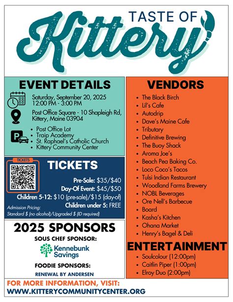 Taste of Kittery 2025 | Kittery Community Center