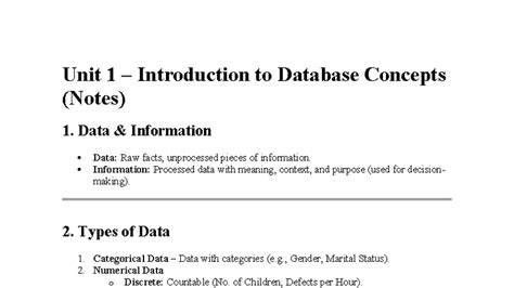 DBMS IAT 1 - DBMS Solution - Unit 1 – Introduction to Database Concepts ...