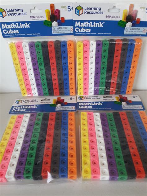 Math Link Cubes - Re Write Stationery