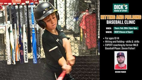 Hitting and Fielding: Baseball Clinic, DICK'S Sporting Goods (1501 ...