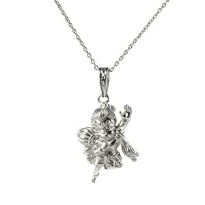 PrabhuBhakti 92.5% Sterling Silver Bal Hanuman Ji Silver Locket With ...