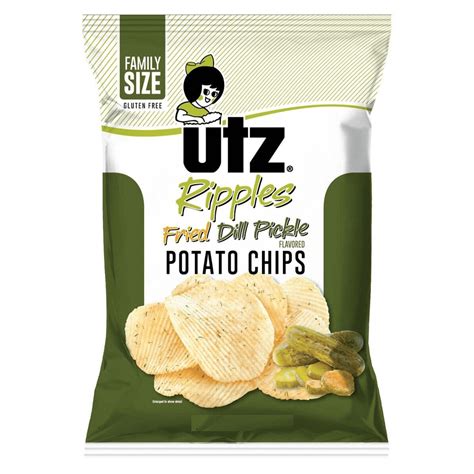 Buy Utz Quality Foods Fried Dill Pickle Flavored Potato Chips, 3-Pack 7 ...
