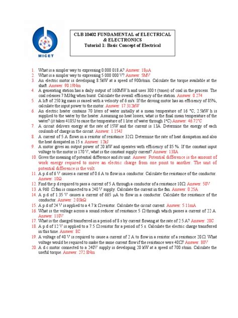 Image result for Basic Electrical Knowledge Questions