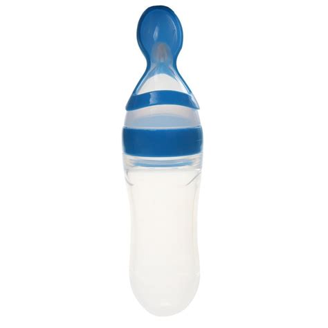 Buy Tinny Tots 90ml Silicone Squeeze Style Rice Cereal Bottle Squeeze ...