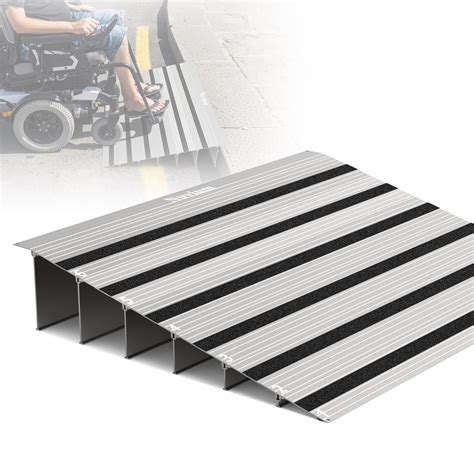 6" Rise Threshold Ramp for Doorways, Aluminum Door Entry Ramps for ...
