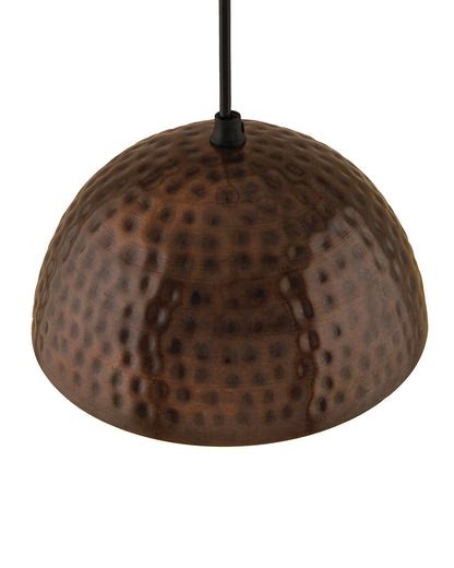 Antique copper hammered pendant, hanging lamp, 10" – Homesake.in
