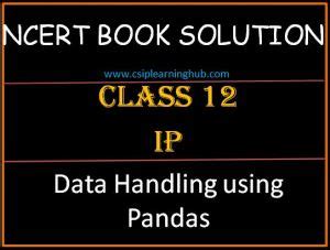 Image result for Class 12 Python Pandas