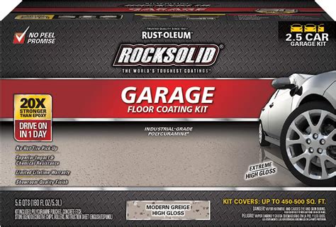 Rust-Oleum 381087 RockSolid Polycuramine 2.5 Car Garage Floor Coating ...