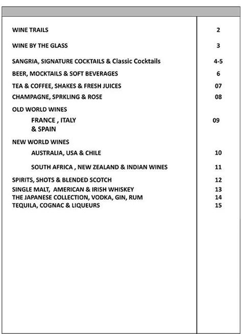 Menu at The Wine Company, Gurugram, Shop No. 22 & 23 DLF Cyber Hub