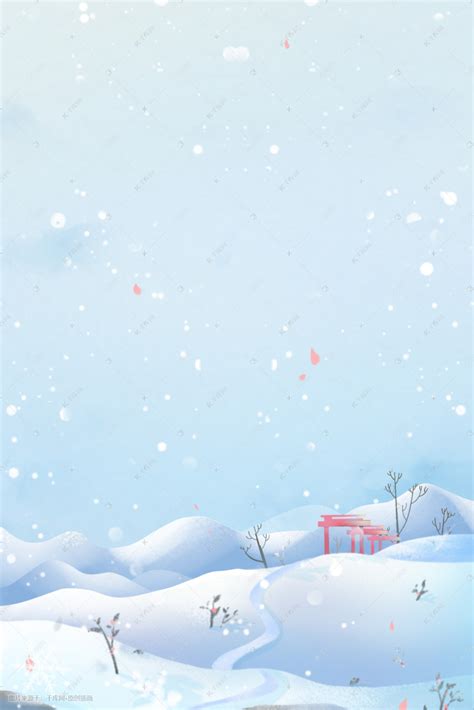 冬天下雪插画图片素材_免费下载_psd图片格式_VRF高清图片400069712_摄图网