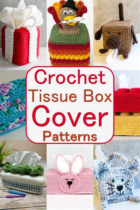 Crochet Tissue Box Cover Tutorial 的图像结果