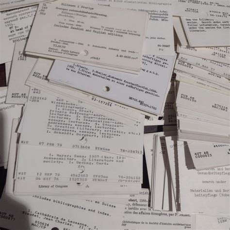 Library Card Catalogue 的图像结果