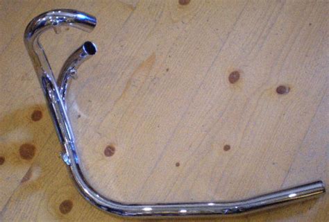 Triumph Siamese Exhaust Pipe Low Level Push in T140/TR7V. 1 3/8 ...