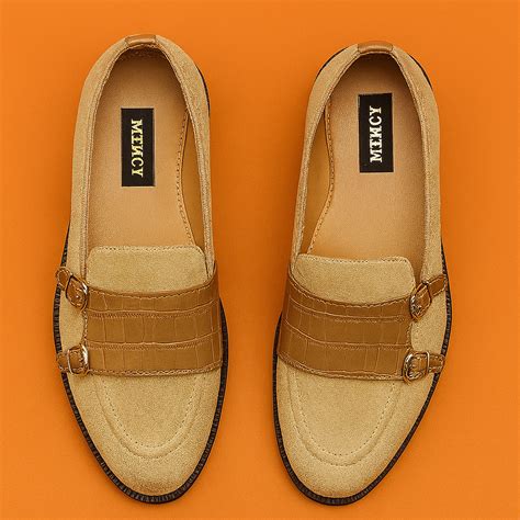 MERCY SUEDE MONKSTRAPS IN BEIGE COLOR – MERCYCLASSIX