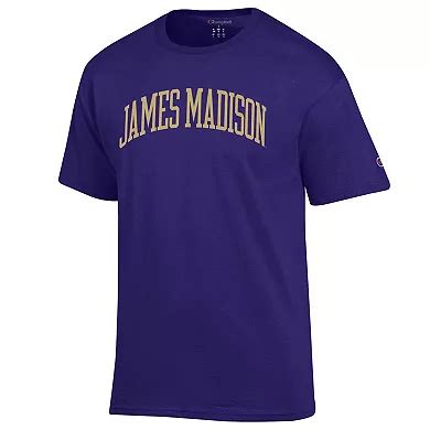 Men's Champion Purple James Madison Dukes Basic Arch T-Shirt